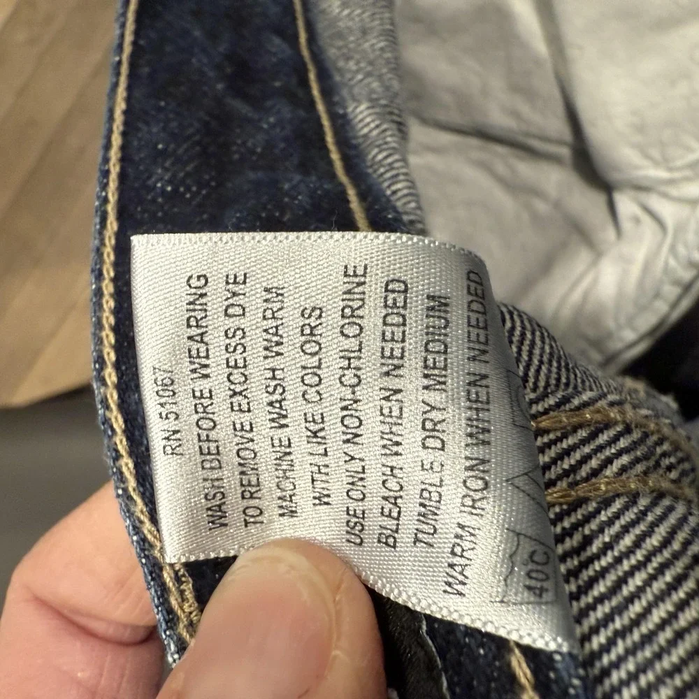 Sean John Jeans Mens 32 Blue Carpenter Denim Relaxed Fit Utility Workwear